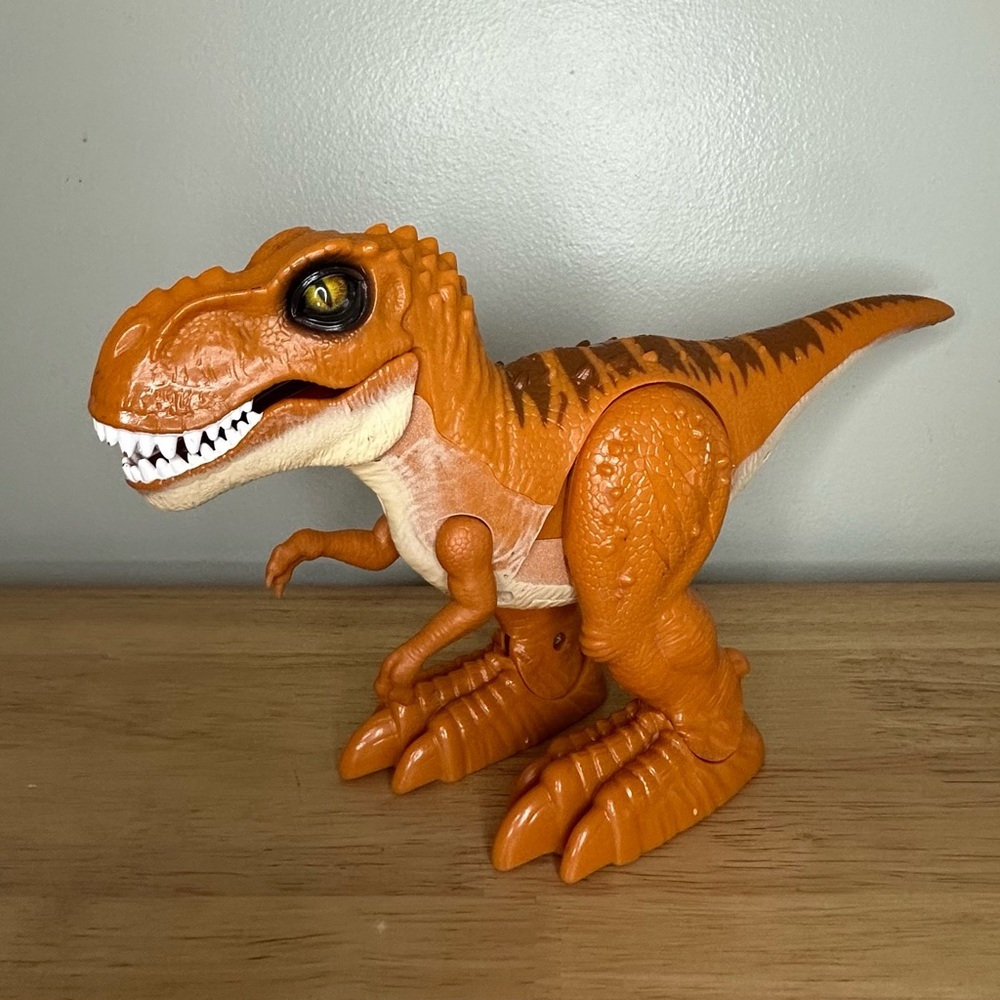 ZURU Robo Alive T-Rex Walking Robotic Dinosaur with Sounds, Glowing Scars, Moves
